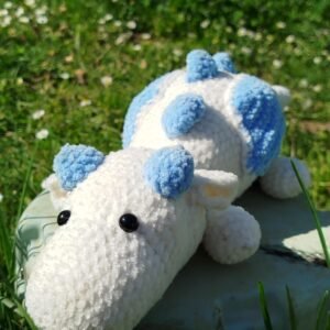 Dragon bleu et blanc
