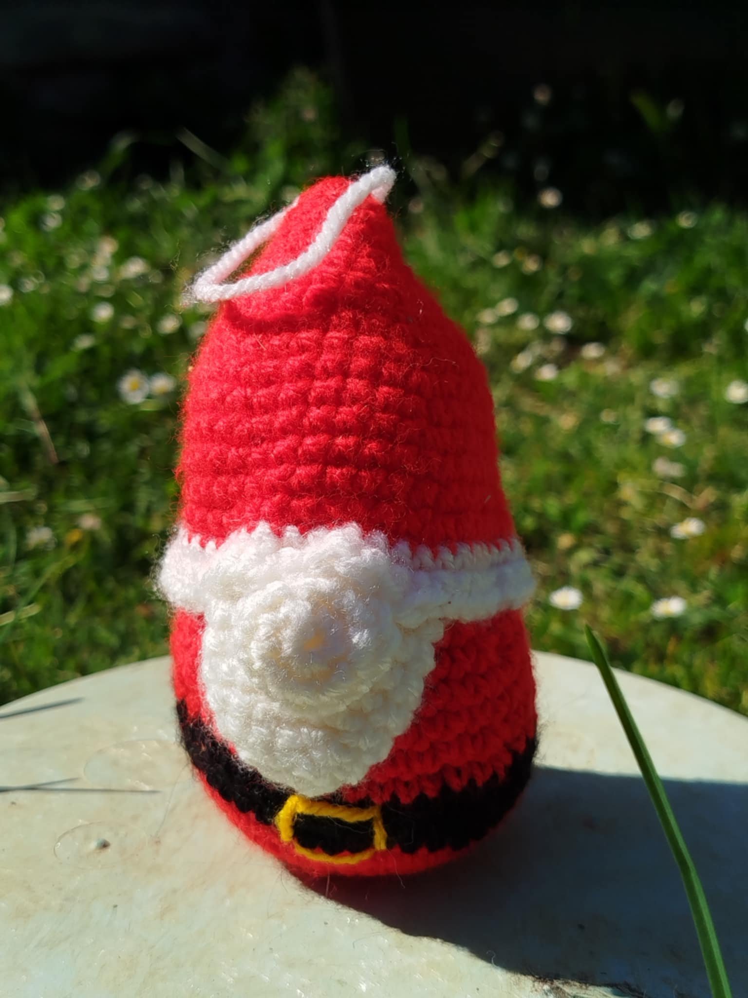 gnome père noël de face