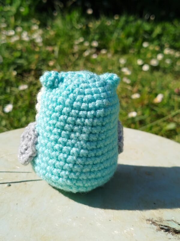 hibou au crochet de dos