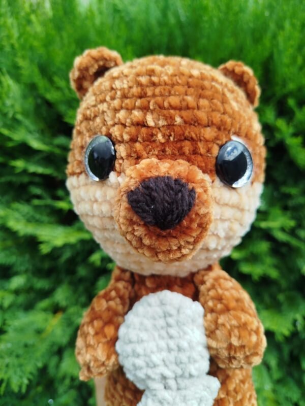 portrait loutre laine chenille